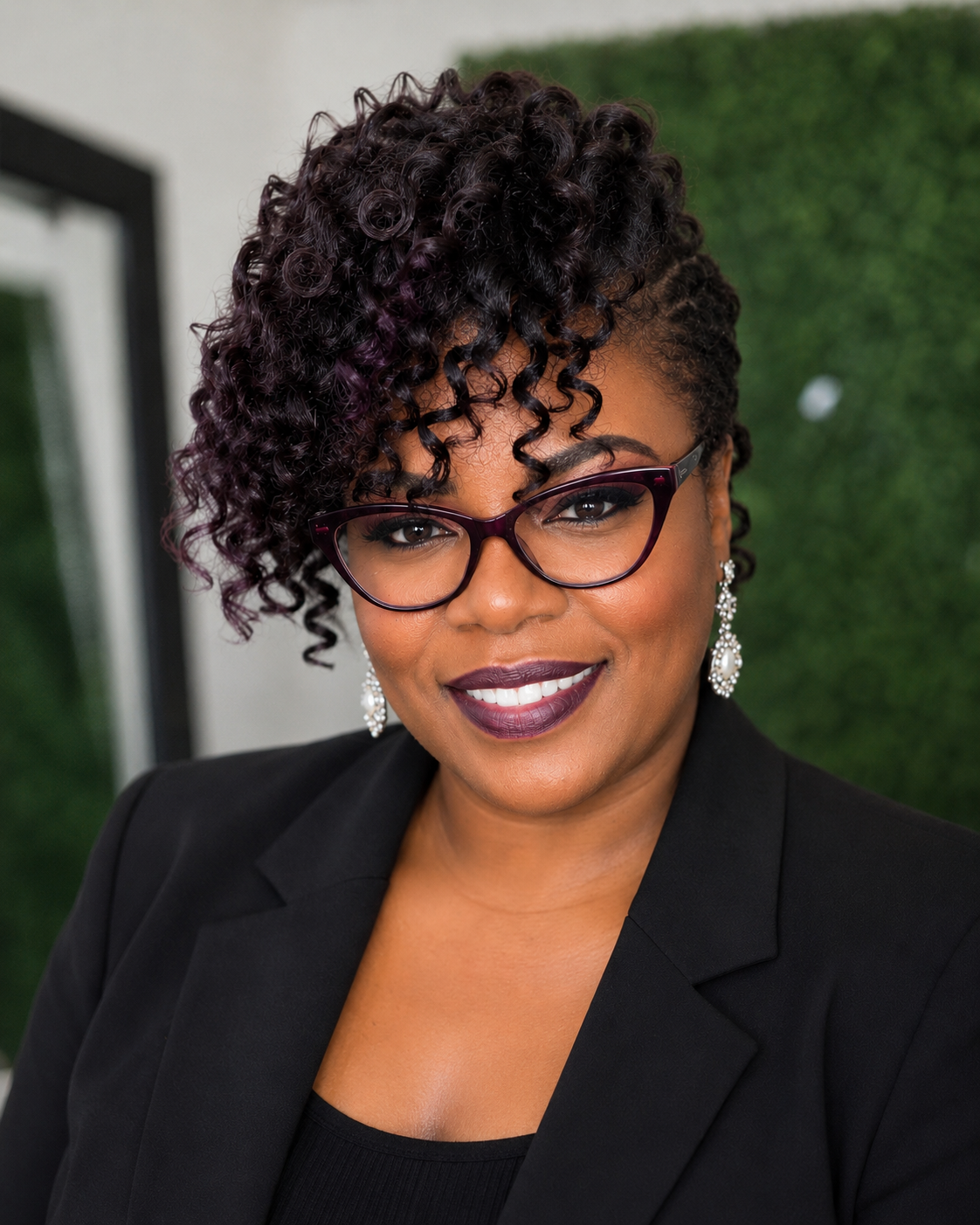 Lanita, founder of NVE NATURALS LLC, in her botanical apothecary studio